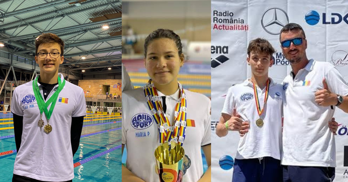 3 campioni Aqua Sport sunt selectati pentru Festivalul Olimpic al Tineretului European -FOTE 2022