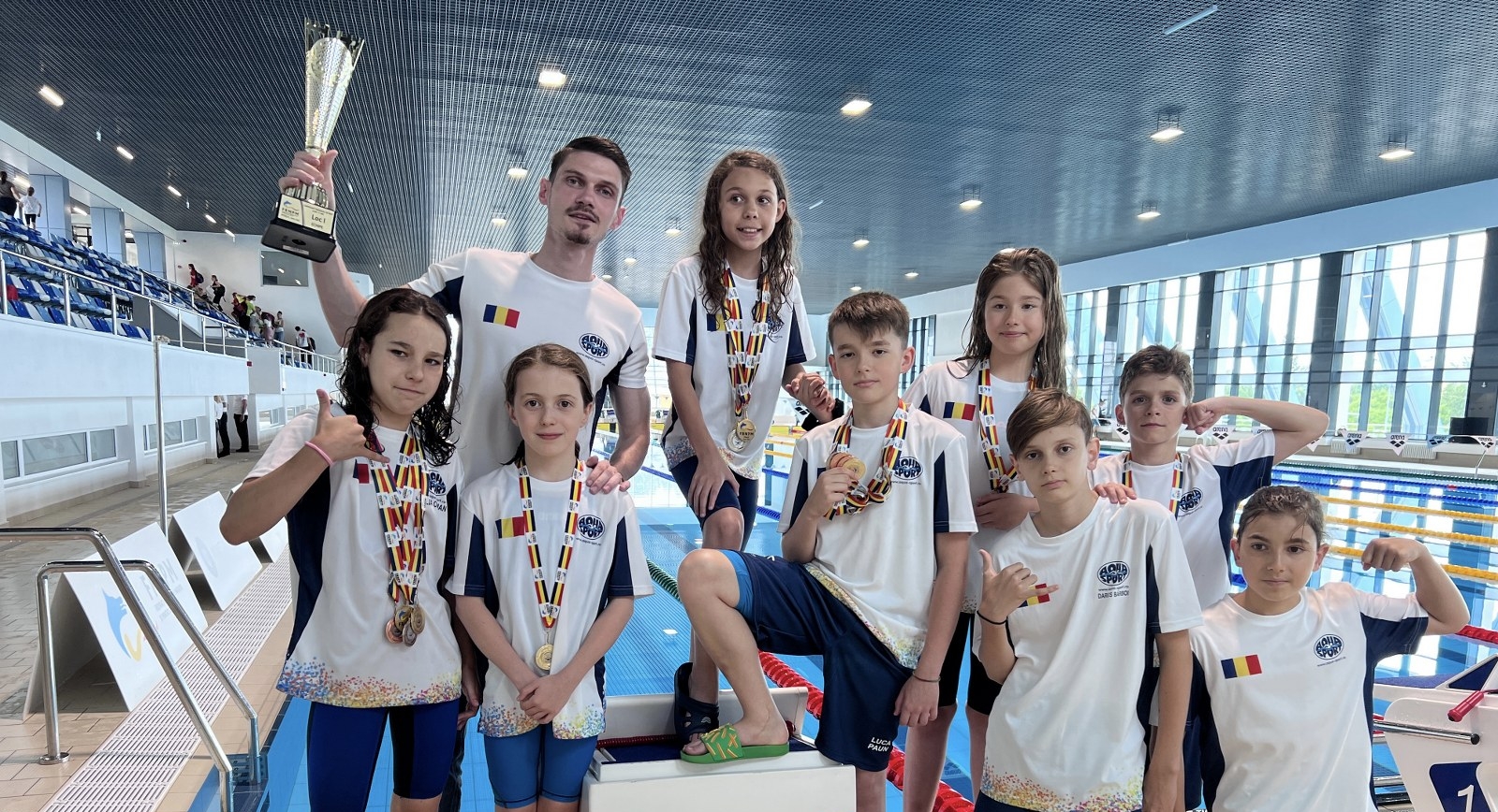 Locul I pe tara la nivel de cluburi si 10 medalii pentru sportivii Aqua Sport la Campionatul National Copii 11 ani
