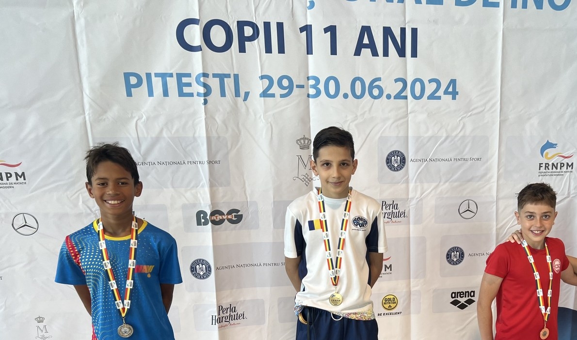 Rezultate foarte bune pentru sportivii Aqua Sport la Campionatul National Copii 11 ani