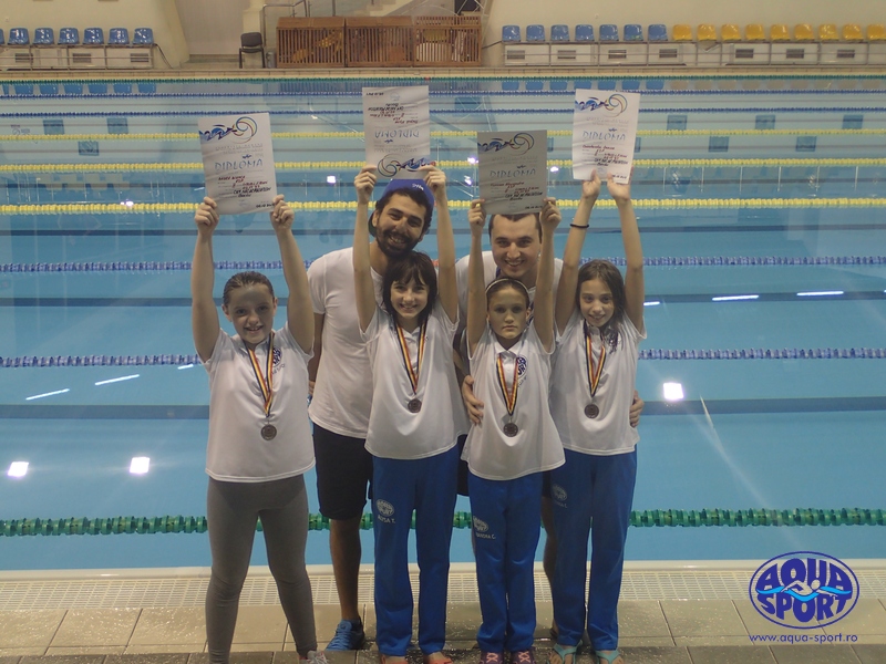 Rezultate extraordinare pentru campionii C.S. Aqua Sport Bucuresti la Campionatul National de la Bacau
