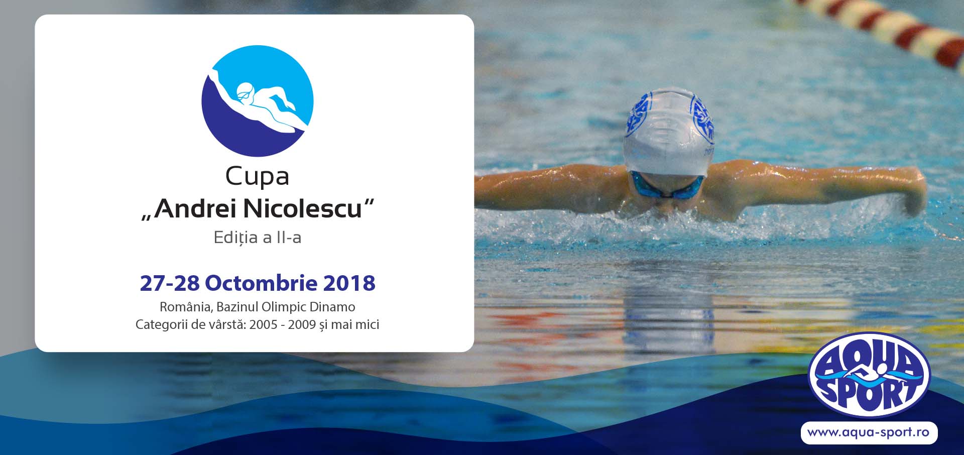 Mai sunt 4 zile până la spectaculosul concurs de natație « Cupa “ANDREI NICOLESCU” », ediția a II-a
